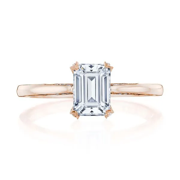 Emerald Solitaire Engagement Ring Aires Jewelers Morris Plains, NJ