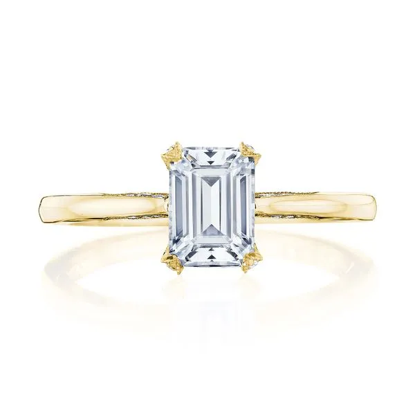 Emerald Solitaire Engagement Ring Aires Jewelers Morris Plains, NJ