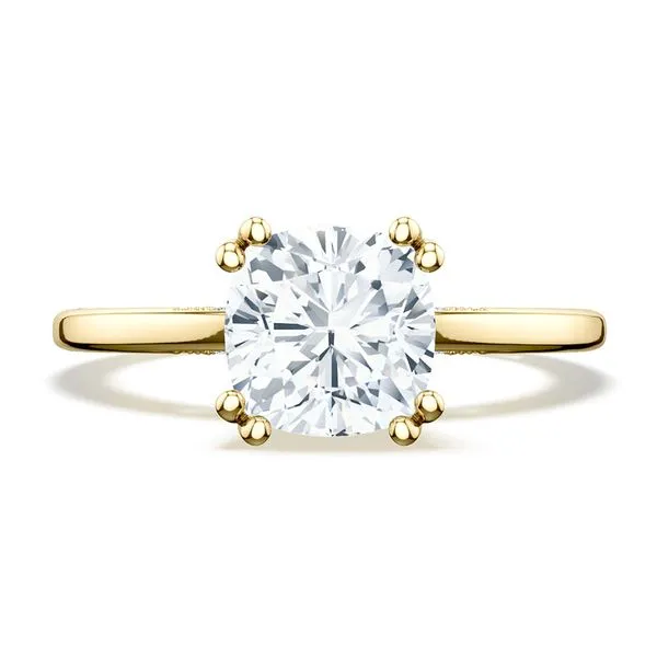 Cushion Solitaire Engagement Ring Aires Jewelers Morris Plains, NJ