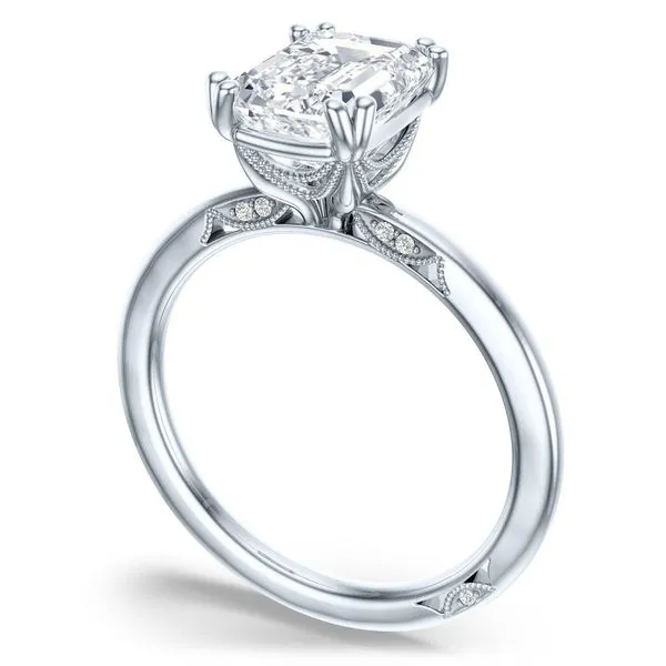 Emerald Solitaire Engagement Ring Aires Jewelers Morris Plains, NJ