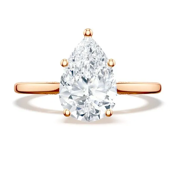 Pear Solitaire Engagement Ring Aires Jewelers Morris Plains, NJ