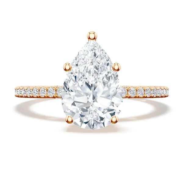 Pear Solitaire Engagement Ring Aires Jewelers Morris Plains, NJ