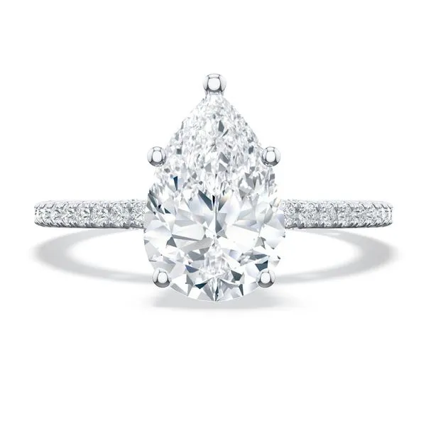 Pear Solitaire Engagement Ring Aires Jewelers Morris Plains, NJ