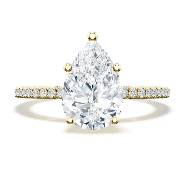 Pear Solitaire Engagement Ring Aires Jewelers Morris Plains, NJ
