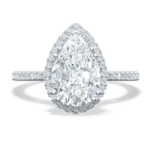 Pear Bloom Engagement Ring Aires Jewelers Morris Plains, NJ