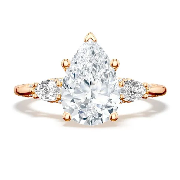 Pear 3-Stone Engagement Ring Aires Jewelers Morris Plains, NJ