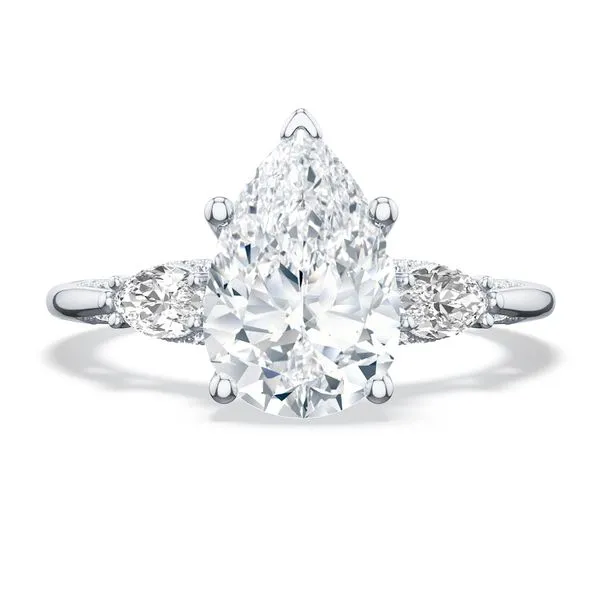 Pear 3-Stone Engagement Ring Aires Jewelers Morris Plains, NJ