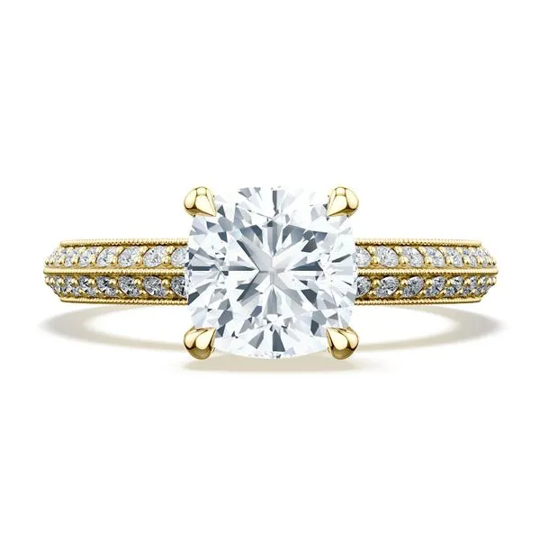 Cushion Solitaire Engagement Ring Aires Jewelers Morris Plains, NJ