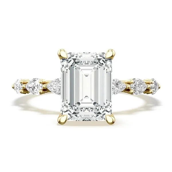 Emerald Solitaire Engagement Ring Aires Jewelers Morris Plains, NJ