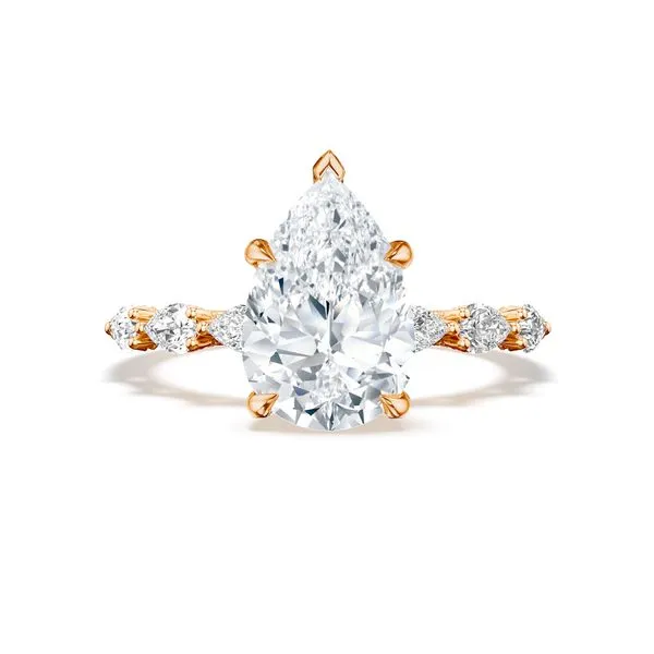 Pear Solitaire Engagement Ring Aires Jewelers Morris Plains, NJ