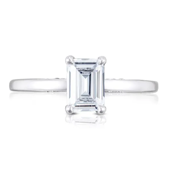 Emerald Solitaire Engagement Ring Aires Jewelers Morris Plains, NJ