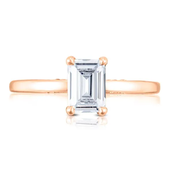 Emerald Solitaire Engagement Ring Aires Jewelers Morris Plains, NJ