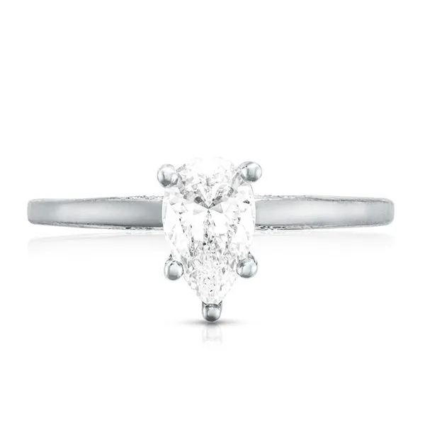Pear Solitaire Engagement Ring Aires Jewelers Morris Plains, NJ
