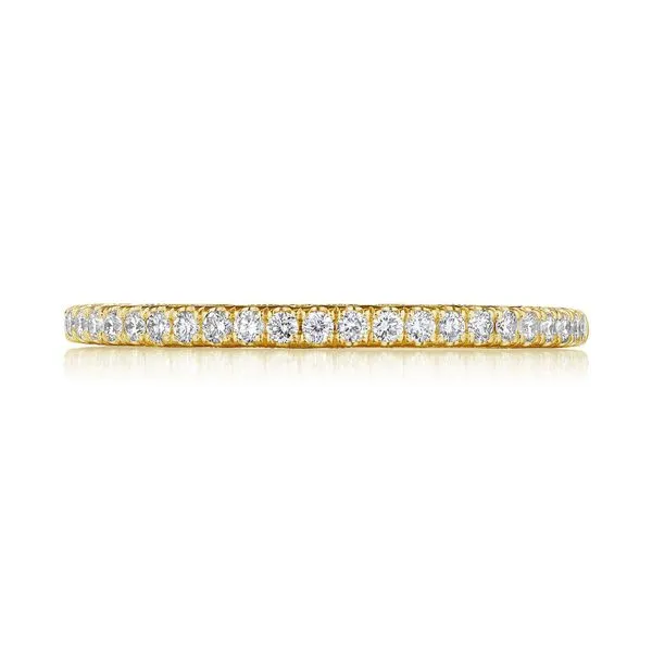 French Pavé Diamond Wedding Band Aires Jewelers Morris Plains, NJ