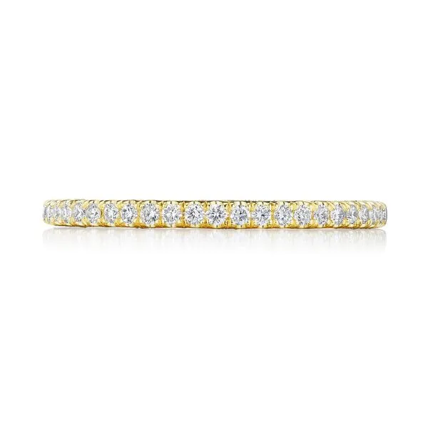 French Pavé Diamond Wedding Band Aires Jewelers Morris Plains, NJ