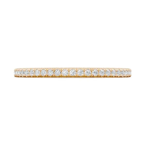 French Pavé Diamond Wedding Band Aires Jewelers Morris Plains, NJ