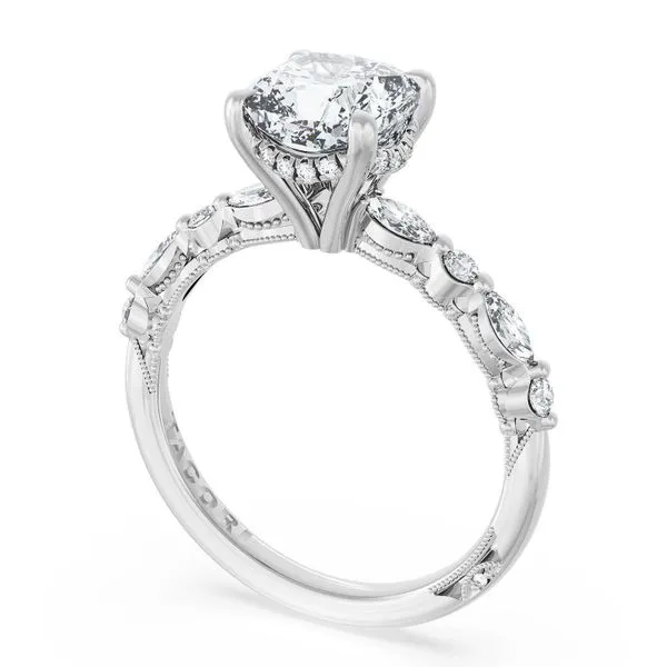 Cushion Solitaire Engagement Ring Aires Jewelers Morris Plains, NJ