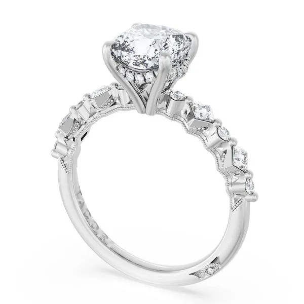 Cushion Solitaire Engagement Ring Aires Jewelers Morris Plains, NJ