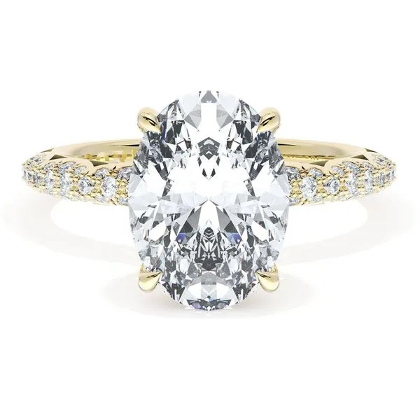 Oval Bloom Engagement Ring Aires Jewelers Morris Plains, NJ