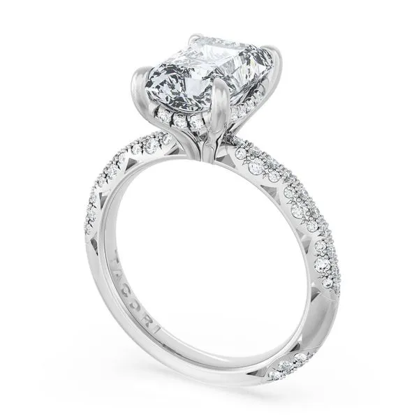 Radiant Bloom Engagement Ring Aires Jewelers Morris Plains, NJ