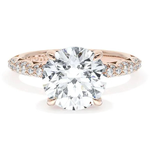 Round Bloom Engagement Ring Aires Jewelers Morris Plains, NJ