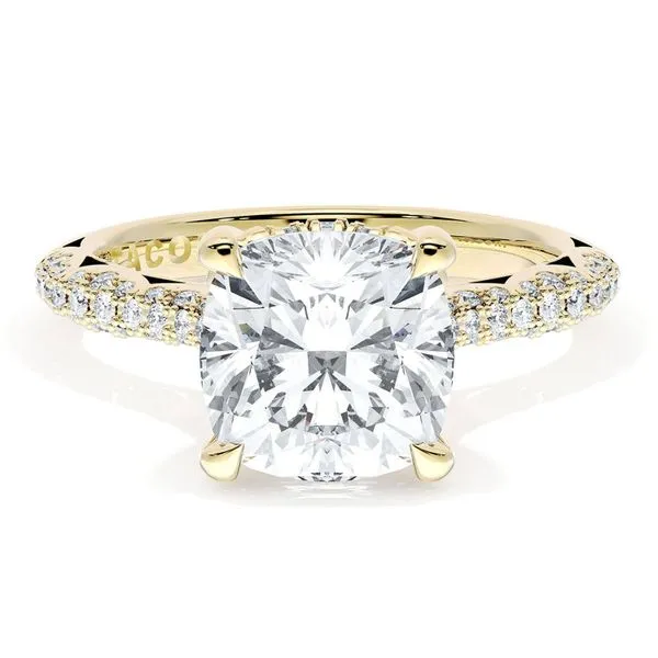 Cushion Bloom Engagement Ring Aires Jewelers Morris Plains, NJ