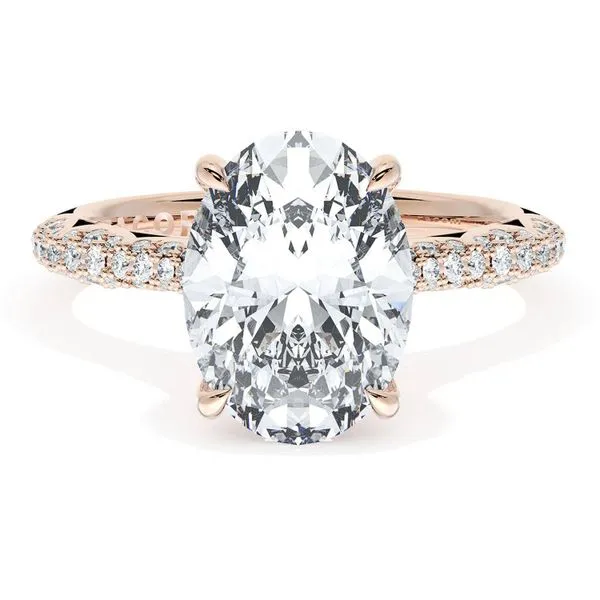 Oval Bloom Engagement Ring Aires Jewelers Morris Plains, NJ