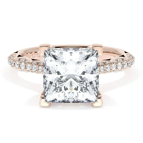 Princess Bloom Engagement Ring Aires Jewelers Morris Plains, NJ