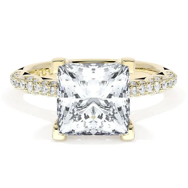 Princess Bloom Engagement Ring Aires Jewelers Morris Plains, NJ