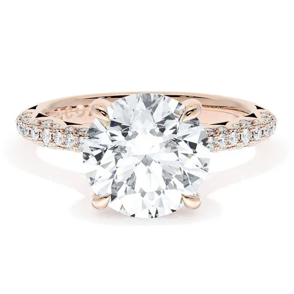 Round Bloom Engagement Ring Aires Jewelers Morris Plains, NJ