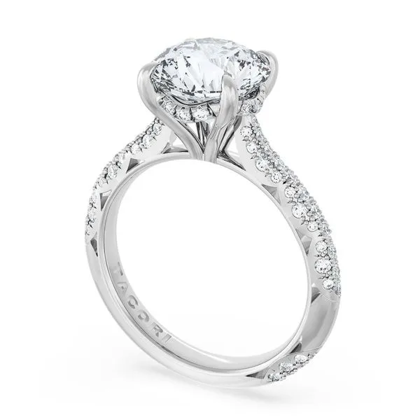 Round Bloom Engagement Ring Aires Jewelers Morris Plains, NJ