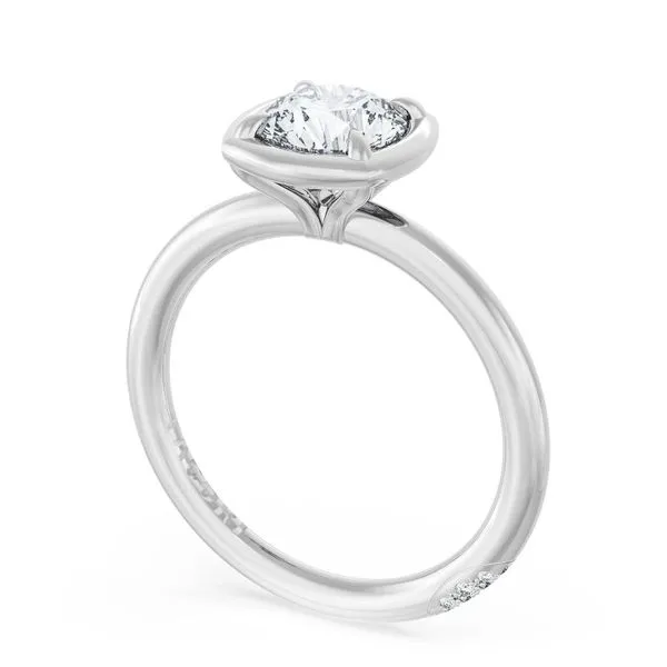 Cushion Solitaire Engagement Ring Aires Jewelers Morris Plains, NJ