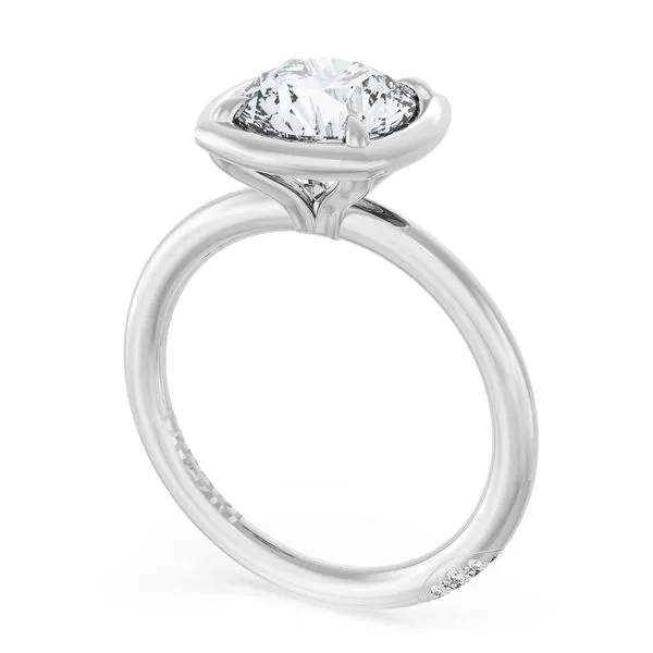 Cushion Solitaire Engagement Ring Aires Jewelers Morris Plains, NJ