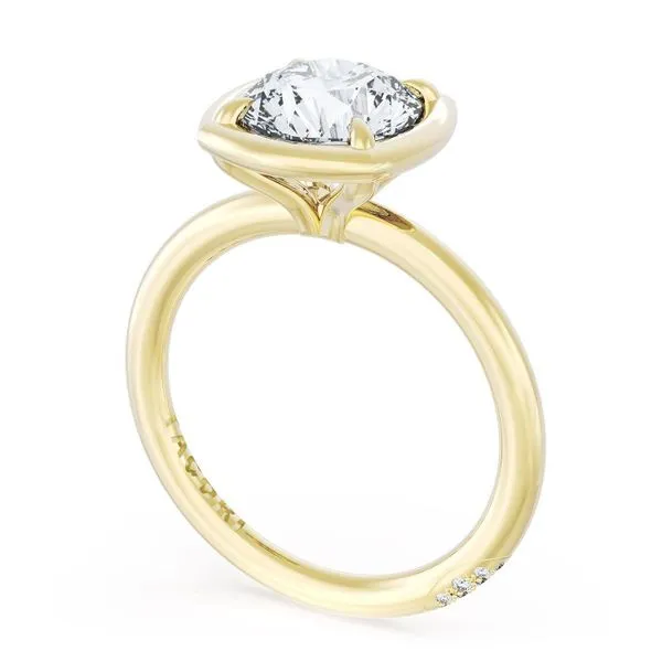 Cushion Solitaire Engagement Ring Aires Jewelers Morris Plains, NJ