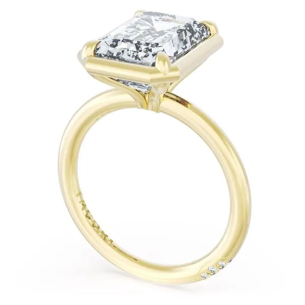 Emerald Solitaire Engagement Ring Aires Jewelers Morris Plains, NJ