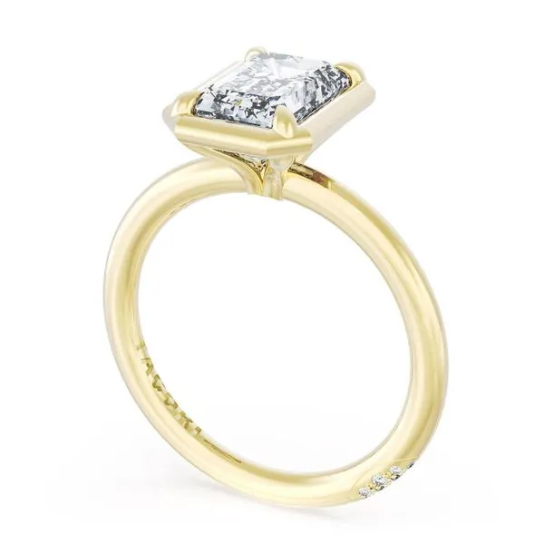 Emerald Solitaire Engagement Ring Aires Jewelers Morris Plains, NJ