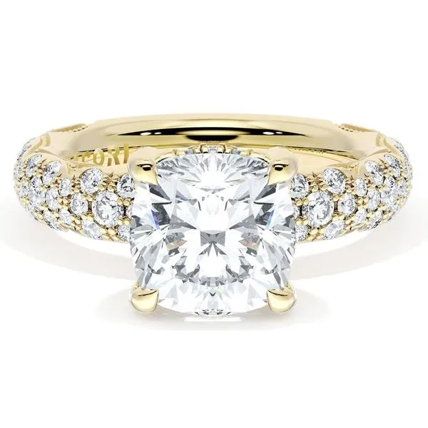 Cushion Bloom Engagement Ring Aires Jewelers Morris Plains, NJ