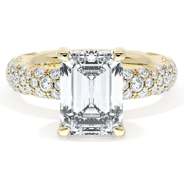 Emerald Bloom Engagement Ring Aires Jewelers Morris Plains, NJ