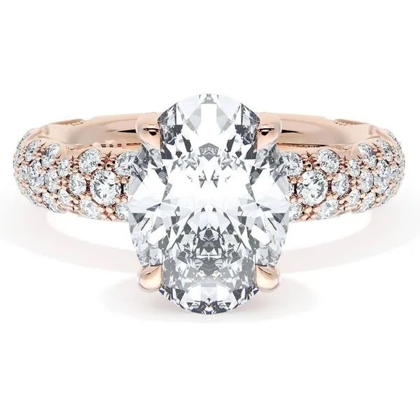 Oval Bloom Engagement Ring Aires Jewelers Morris Plains, NJ