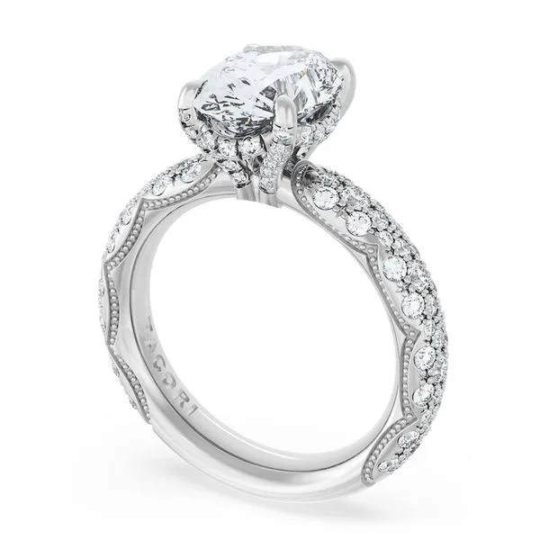 Oval Bloom Engagement Ring Aires Jewelers Morris Plains, NJ