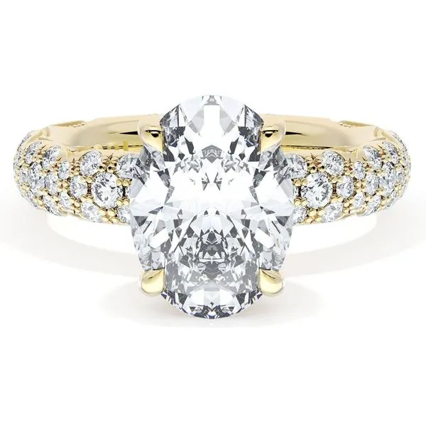 Oval Bloom Engagement Ring Aires Jewelers Morris Plains, NJ