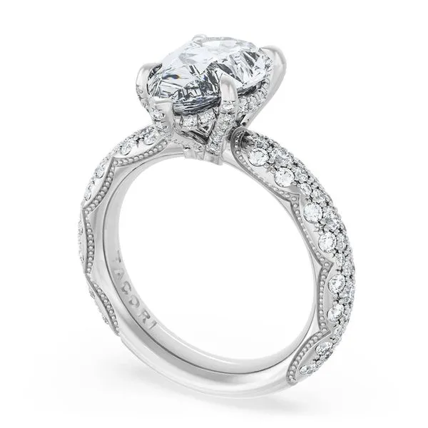 Pear Bloom Engagement Ring Aires Jewelers Morris Plains, NJ