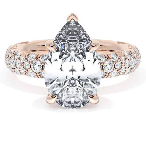 Pear Bloom Engagement Ring Aires Jewelers Morris Plains, NJ