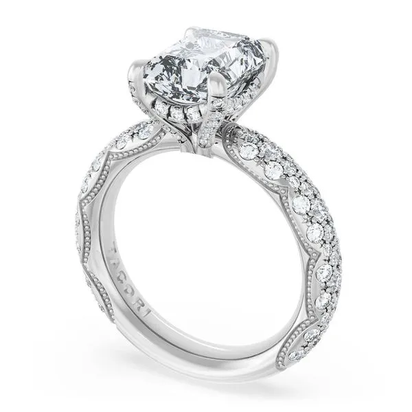 Radiant Bloom Engagement Ring Aires Jewelers Morris Plains, NJ
