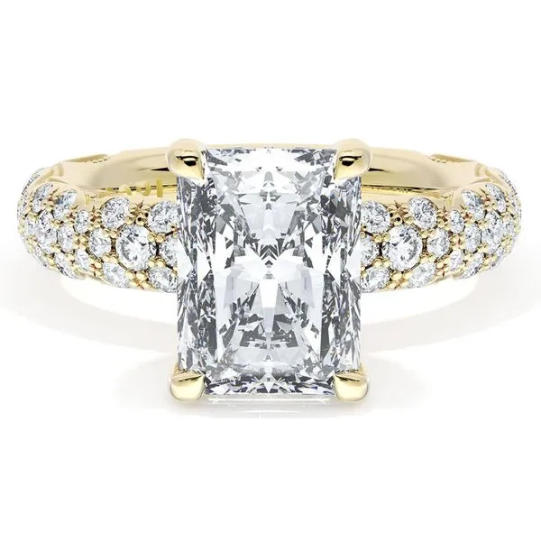 Radiant Bloom Engagement Ring Aires Jewelers Morris Plains, NJ