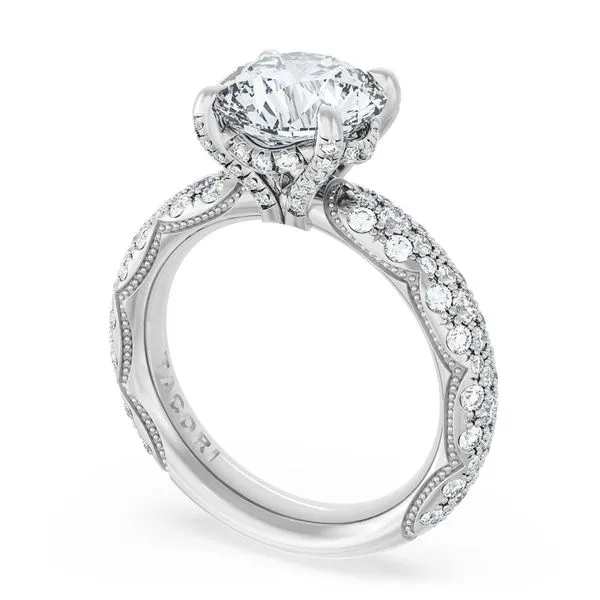 Round Bloom Engagement Ring Aires Jewelers Morris Plains, NJ