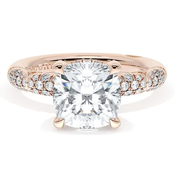 Cushion Bloom Engagement Ring Aires Jewelers Morris Plains, NJ