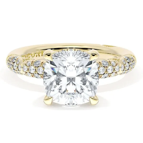 Cushion Bloom Engagement Ring Aires Jewelers Morris Plains, NJ