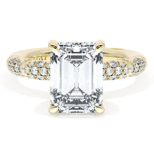 Emerald Bloom Engagement Ring Aires Jewelers Morris Plains, NJ