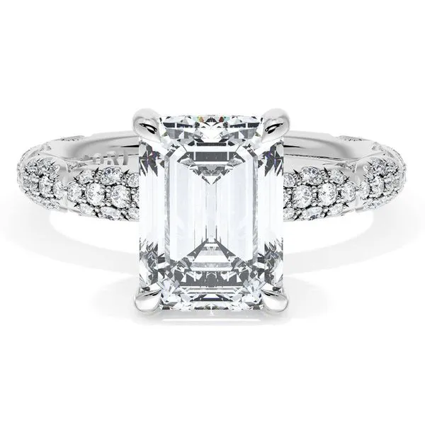 Emerald Bloom Engagement Ring Aires Jewelers Morris Plains, NJ